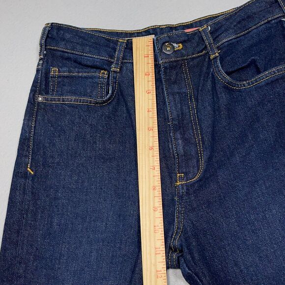 Anthropologie x Pilcro Jeans Women 27 The Split High-Rise Straight Dark Wash - Picture 6 of 14